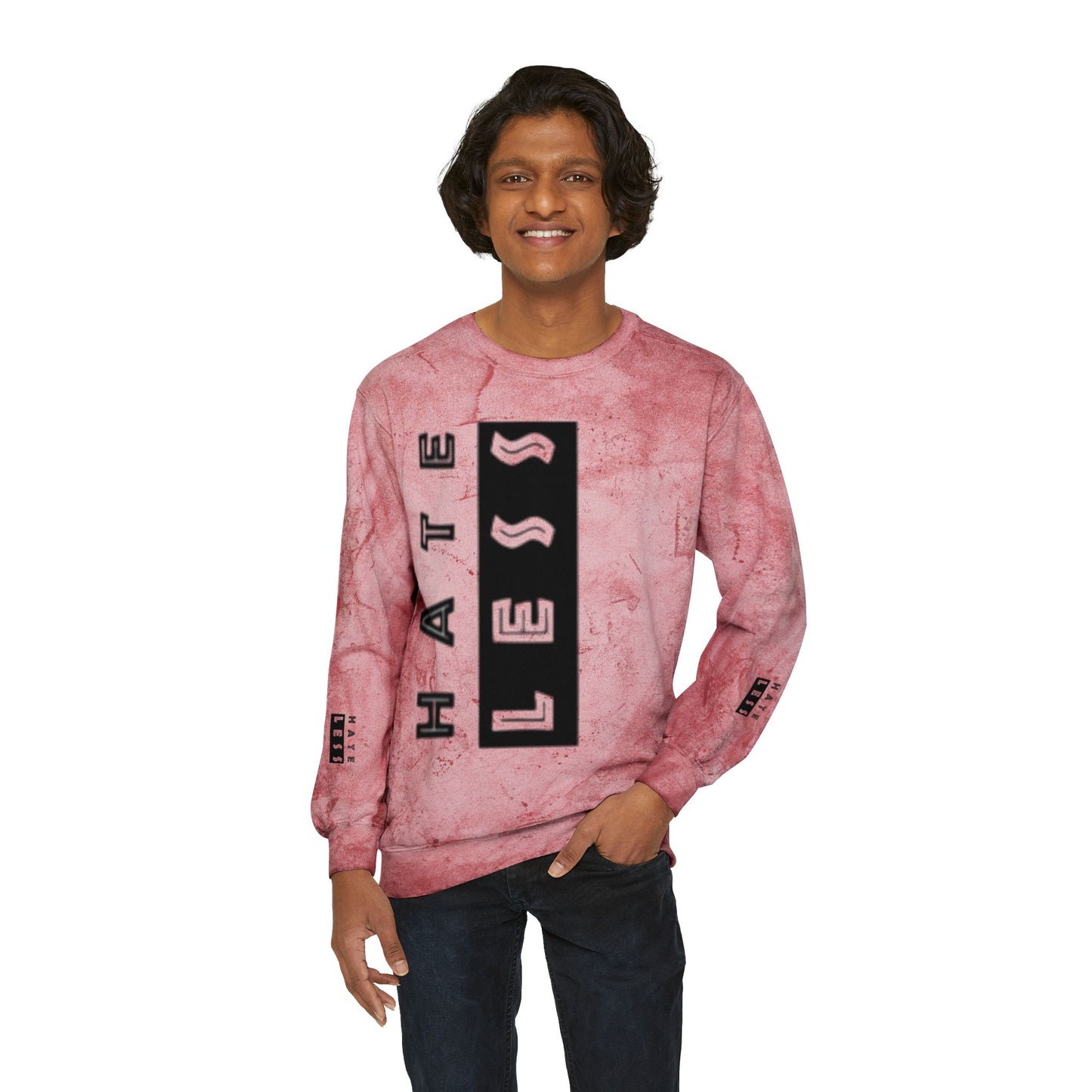 Color Blast Crewneck Sweatshirt - Hate Less Statement Apparel