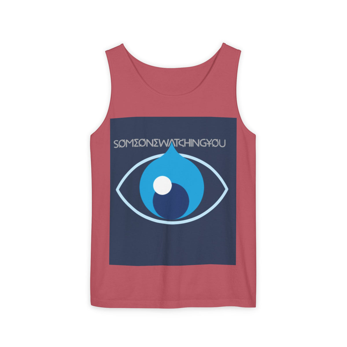 Tank Top Watching You Unisex Garment-Dyed