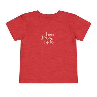Love Never Fails Toddler Tee