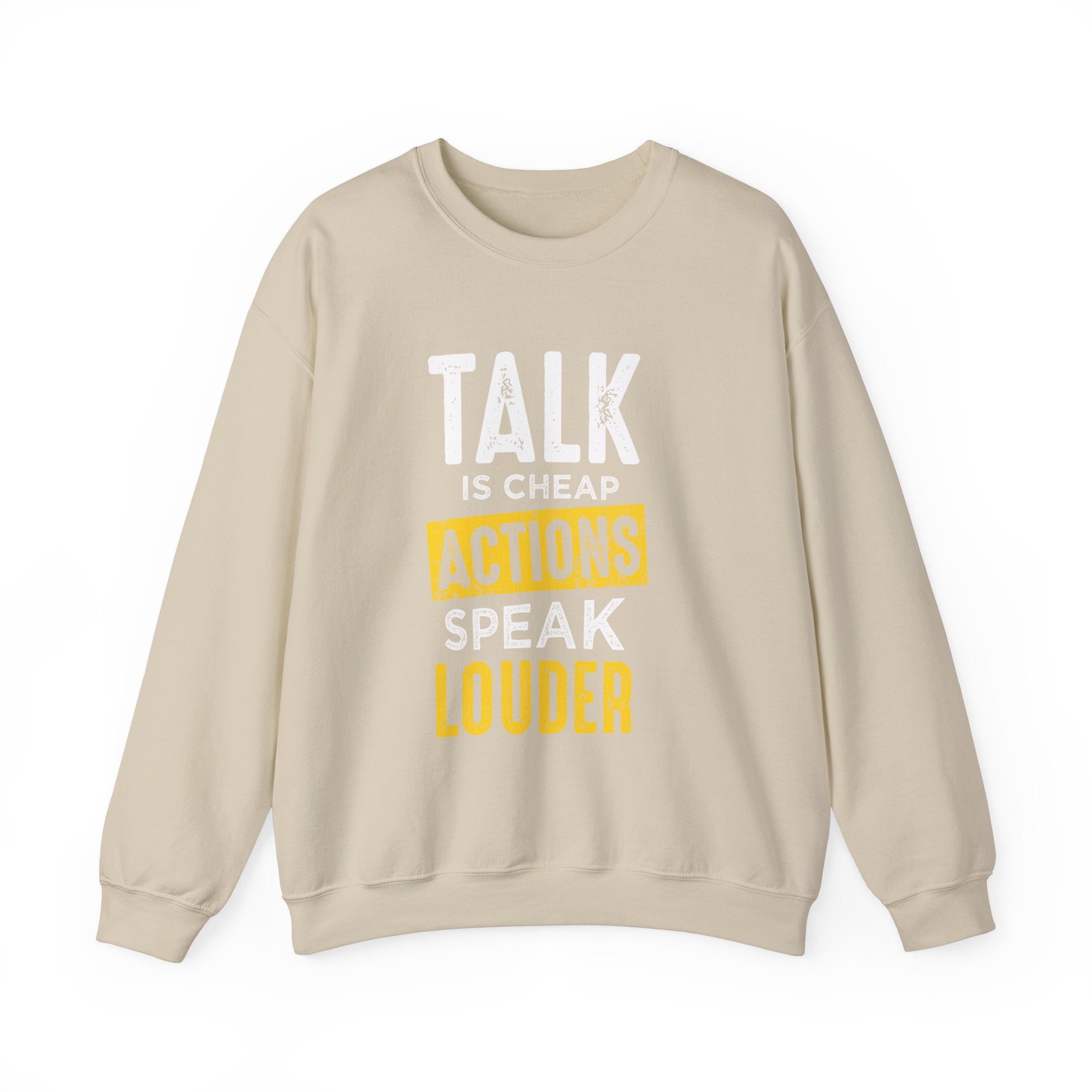 Parler, c’est des actions bon marché, parler plus fort, sweat-shirt unisexe 