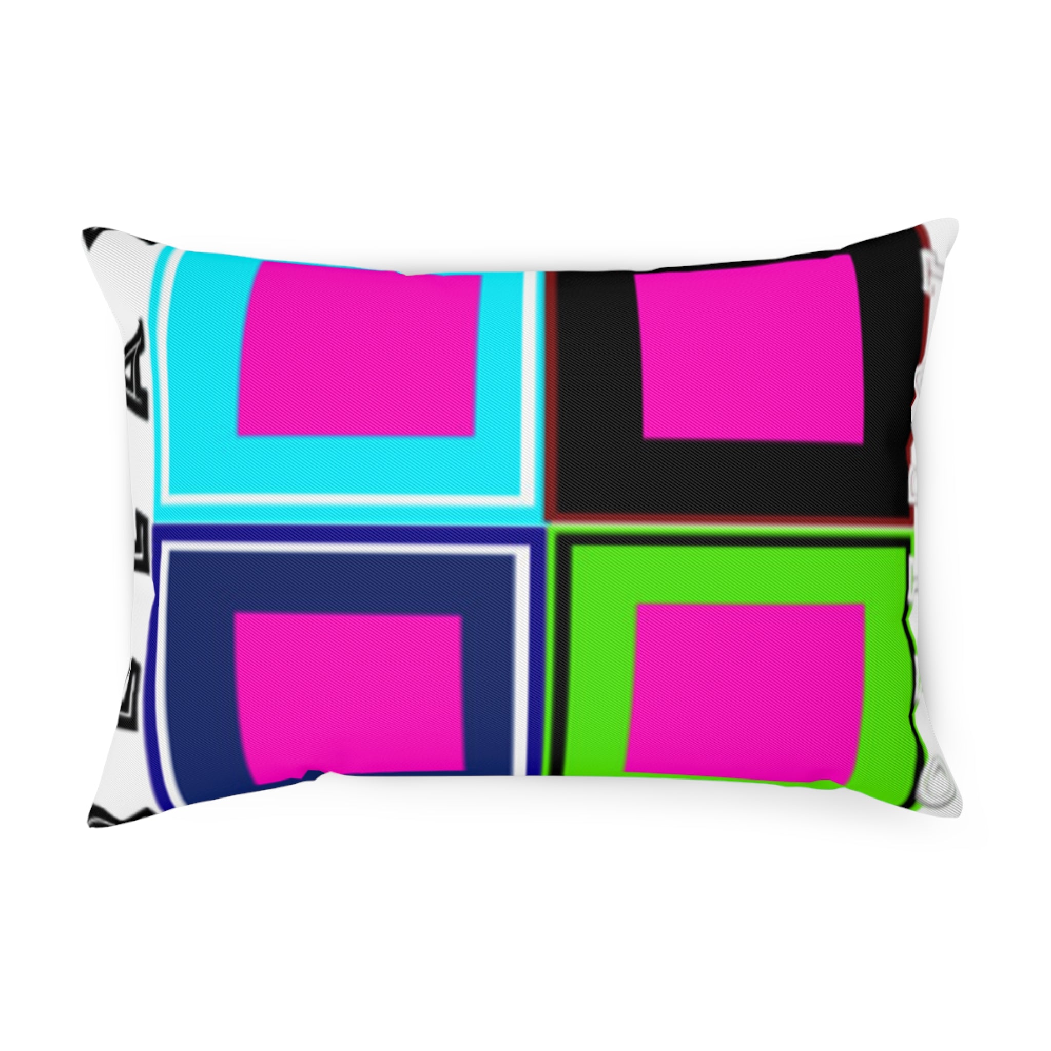 Colorful Geometric Cushion Cover - Funky Home Decor, Throw Pillow, Modern Gift, Vibrant Accent, Unique Cushion