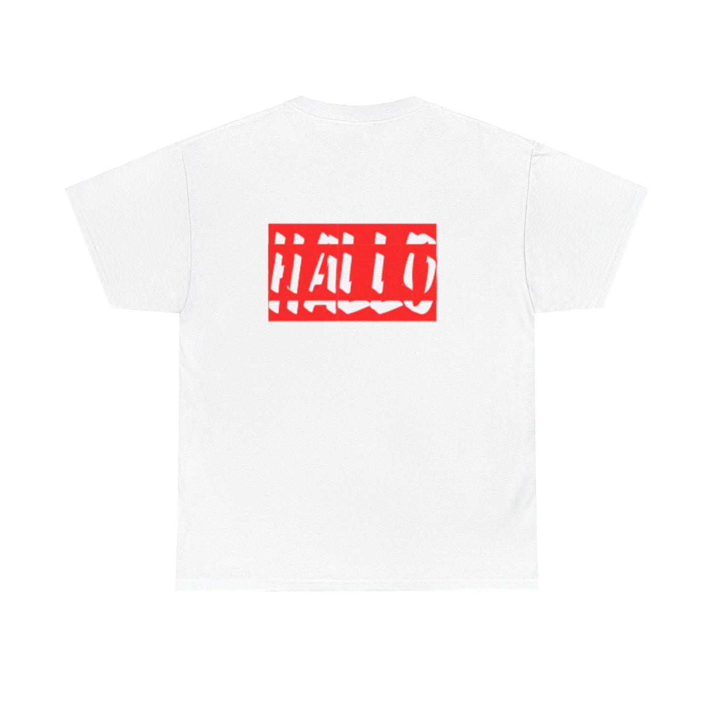 Bold "HALLO" Unisex Heavy Cotton Tee - Casual Style for Everyday Wear