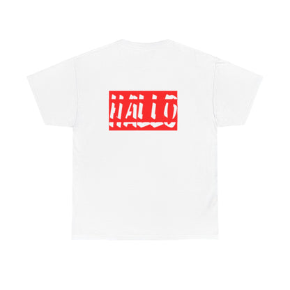 Bold "HALLO" Unisex Heavy Cotton Tee - Casual Style for Everyday Wear