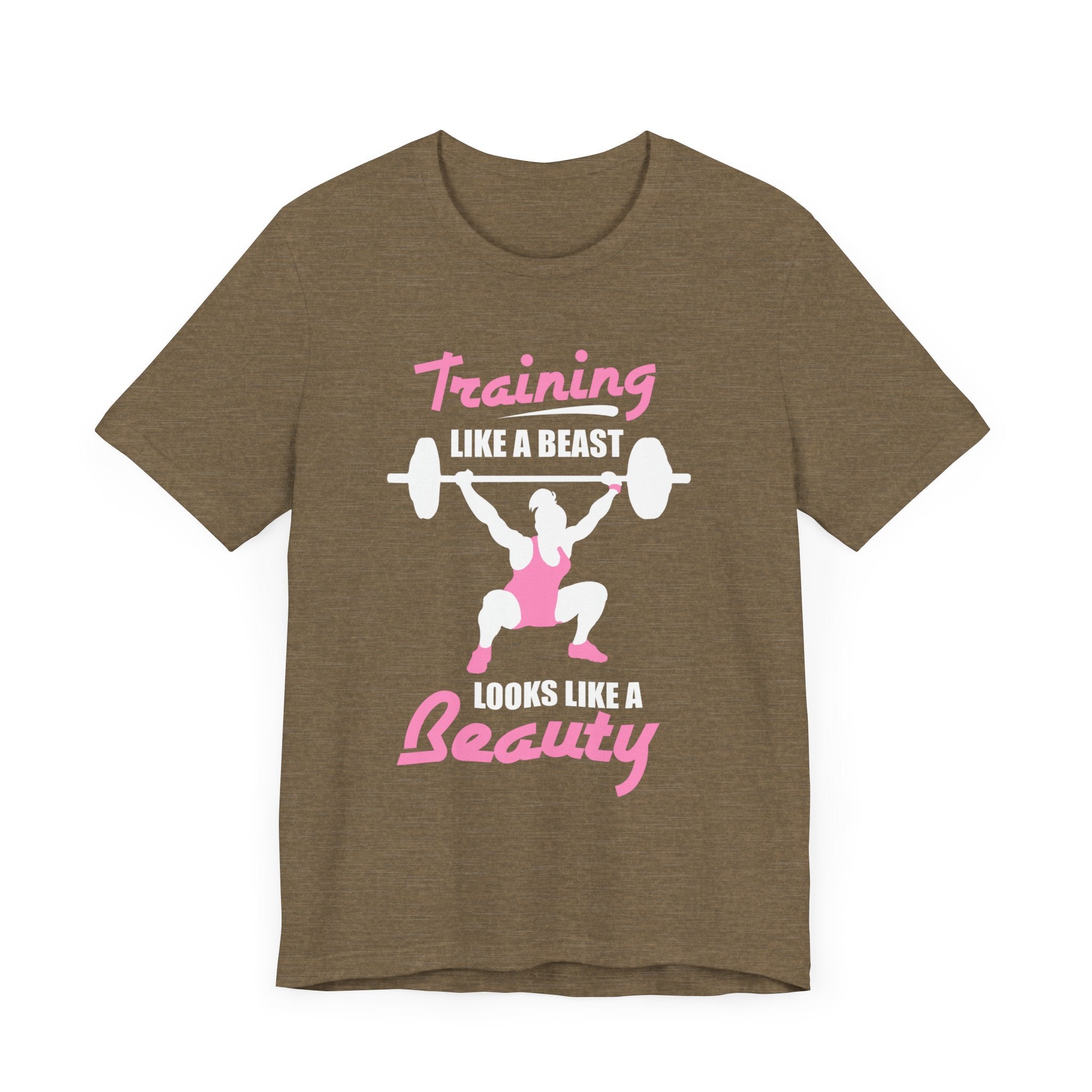 S’entraîner comme une bête ressemble à un tee-shirt unisexe de beauté 