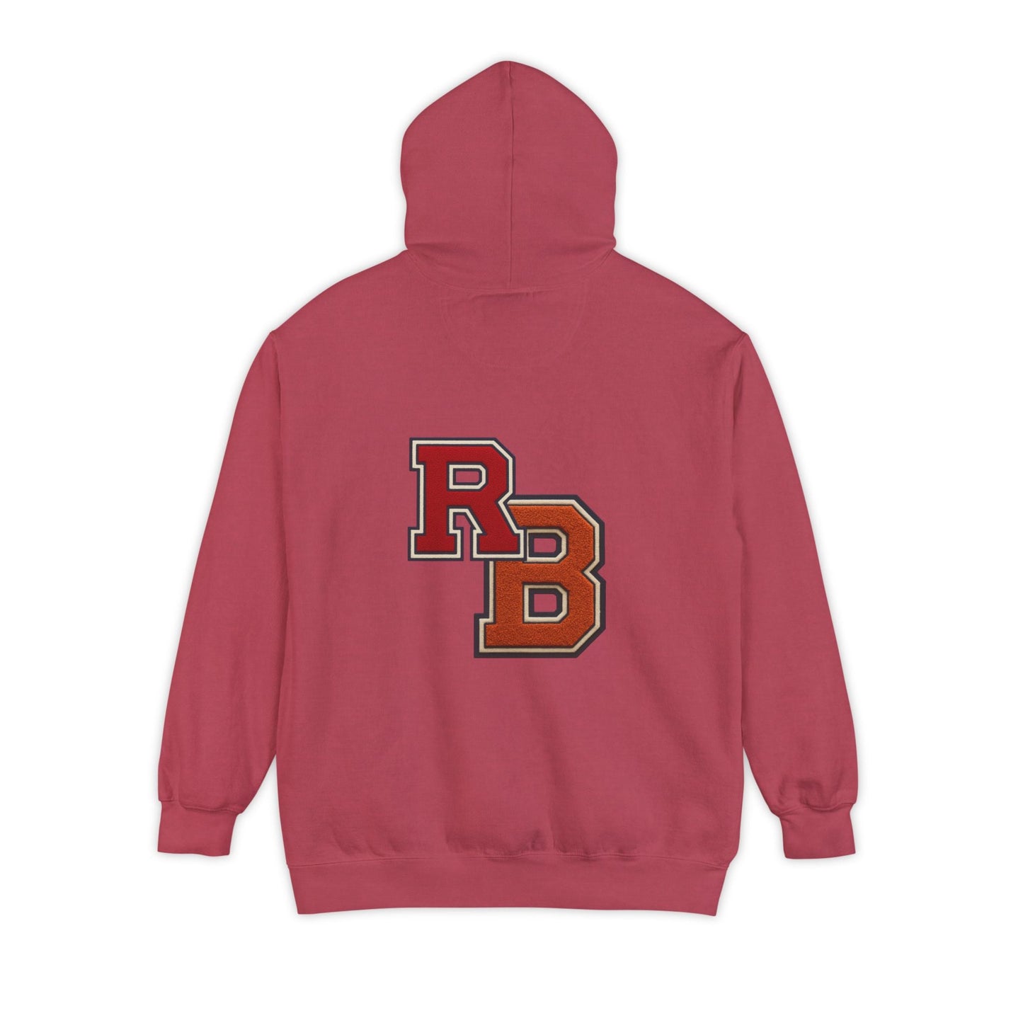 Letterman RB Hoodie — Garment-Dyed Athletic Pullover Printify