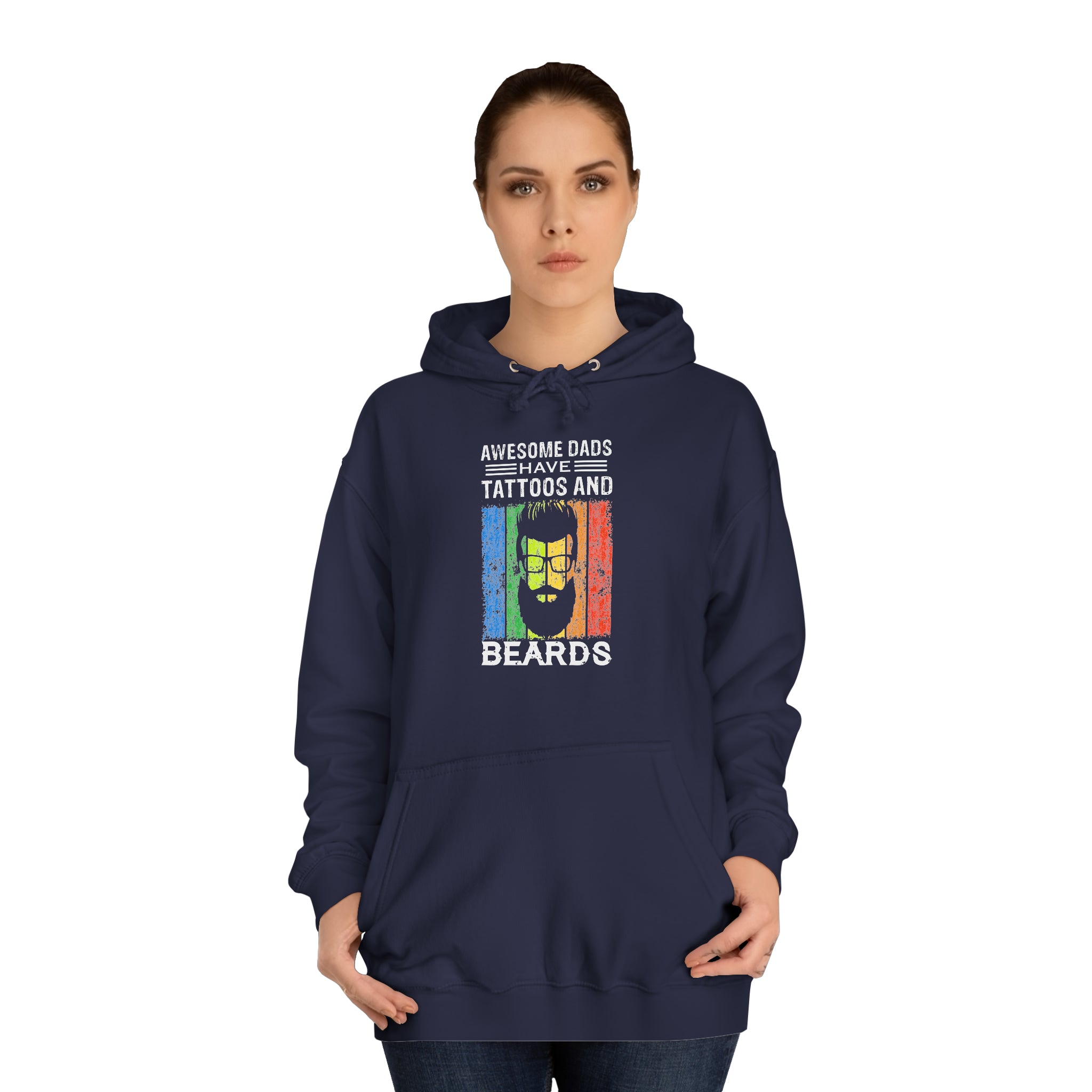 Sweat à capuche unisexe papas géniaux 