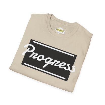 Motivational Unisex Softstyle T-Shirt | Progress Tee, Gift for Teens, Casual Wear, Workout Shirt, Inspirational Apparel Printify