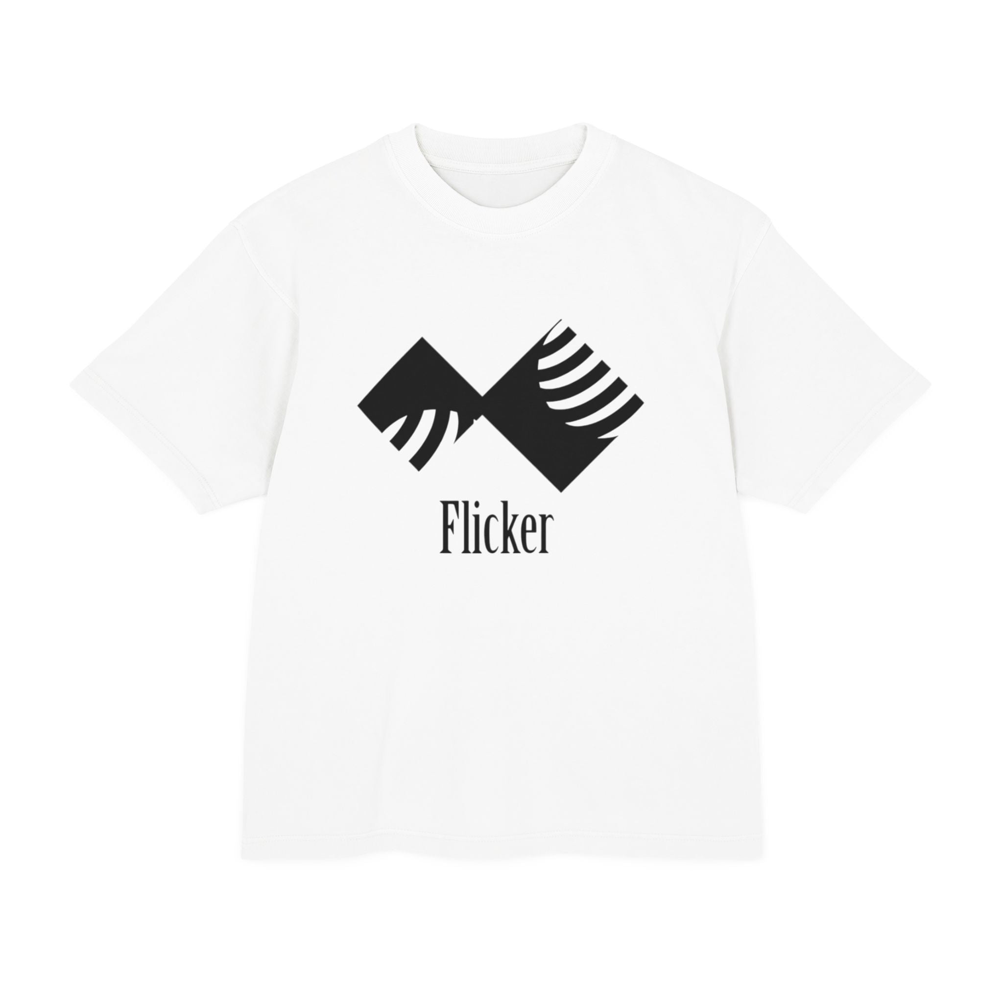 Unisex Urban Heavy Tee - Modern Graphic Design "Flicker" for Streetwear Enthusiasts