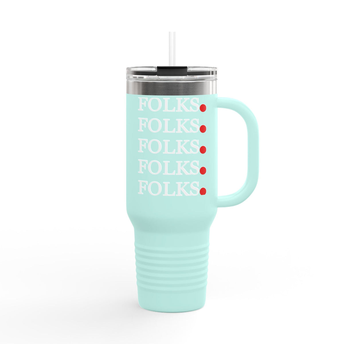 Folk-Inspired Insulated Travel Mug, 40oz - Perfect for Coffee Lovers, Outdoor Adventures, Family Gatherings, Gift Idea Printify