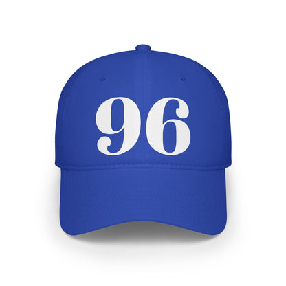 Vintage Red Baseball Cap with Bold '96' Design | Casual Sportswear