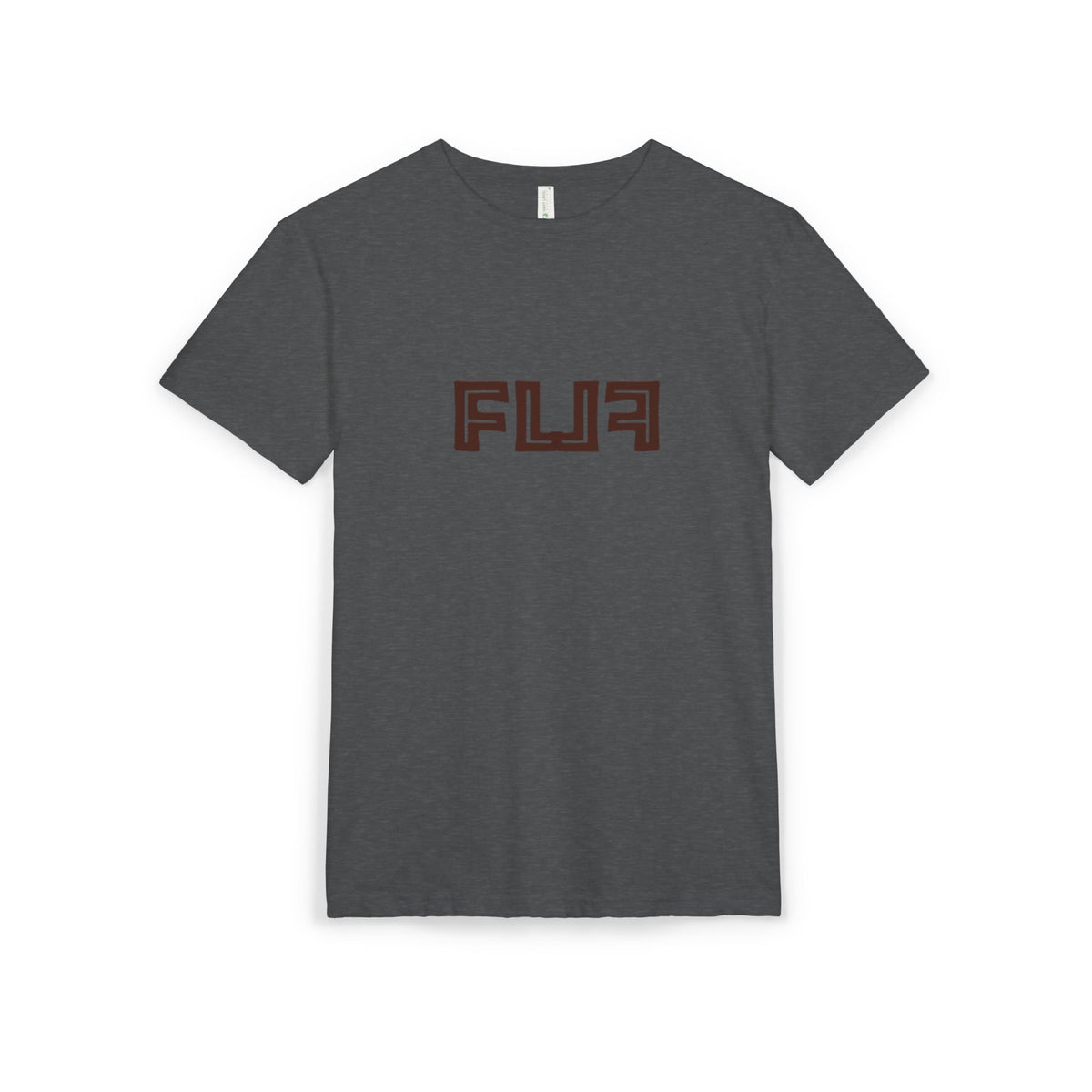 Stylish Unisex Sueded T-Shirt with Bold 'FLU' Graphic | Casual Wear, Gift Idea, Streetwear, Everyday Comfort, Fashion Statement