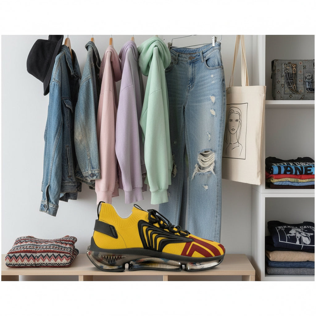 Vibrant Men's Mesh Sneakers for Casual Style and Comfort