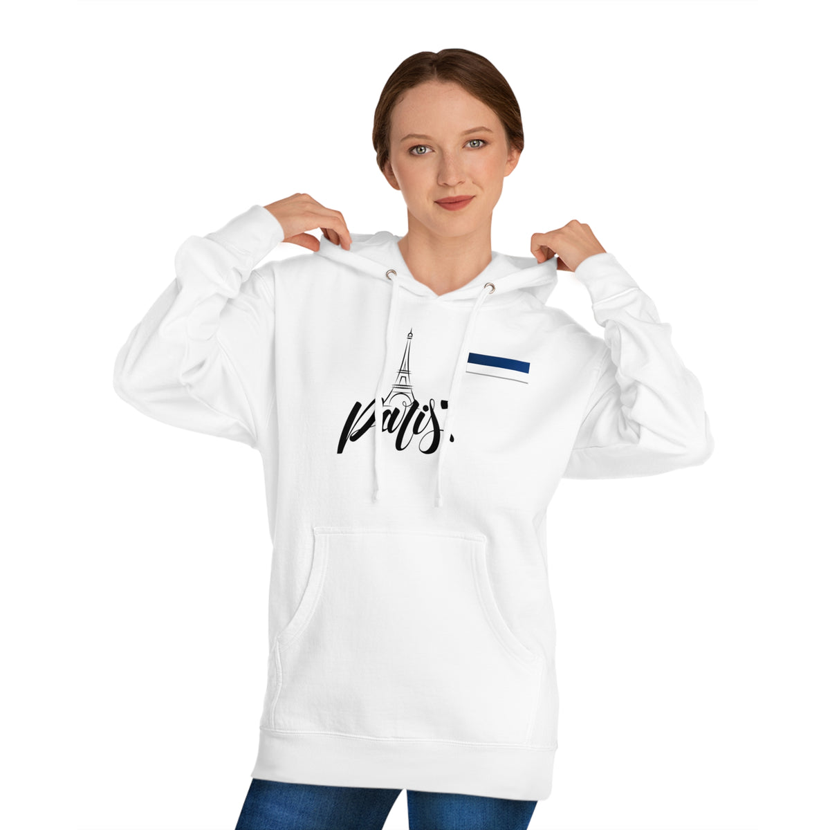 Paris Unisex Hoodie Sweatshirt - Eiffel Tower Design