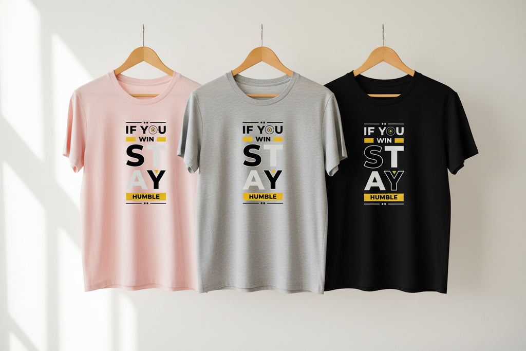 Humble Minimalist Tee — Yellow Box Logo Cotton T-Shirt