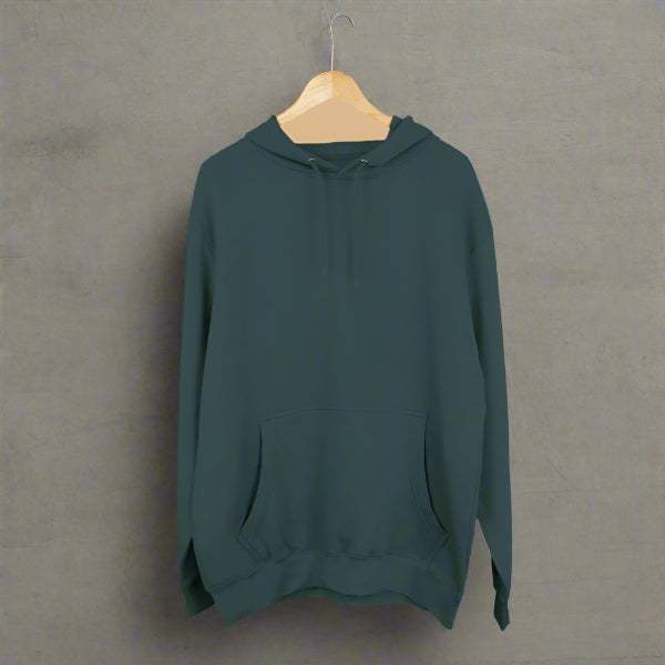 Fleece Hoodie with Quadrat Embroidery