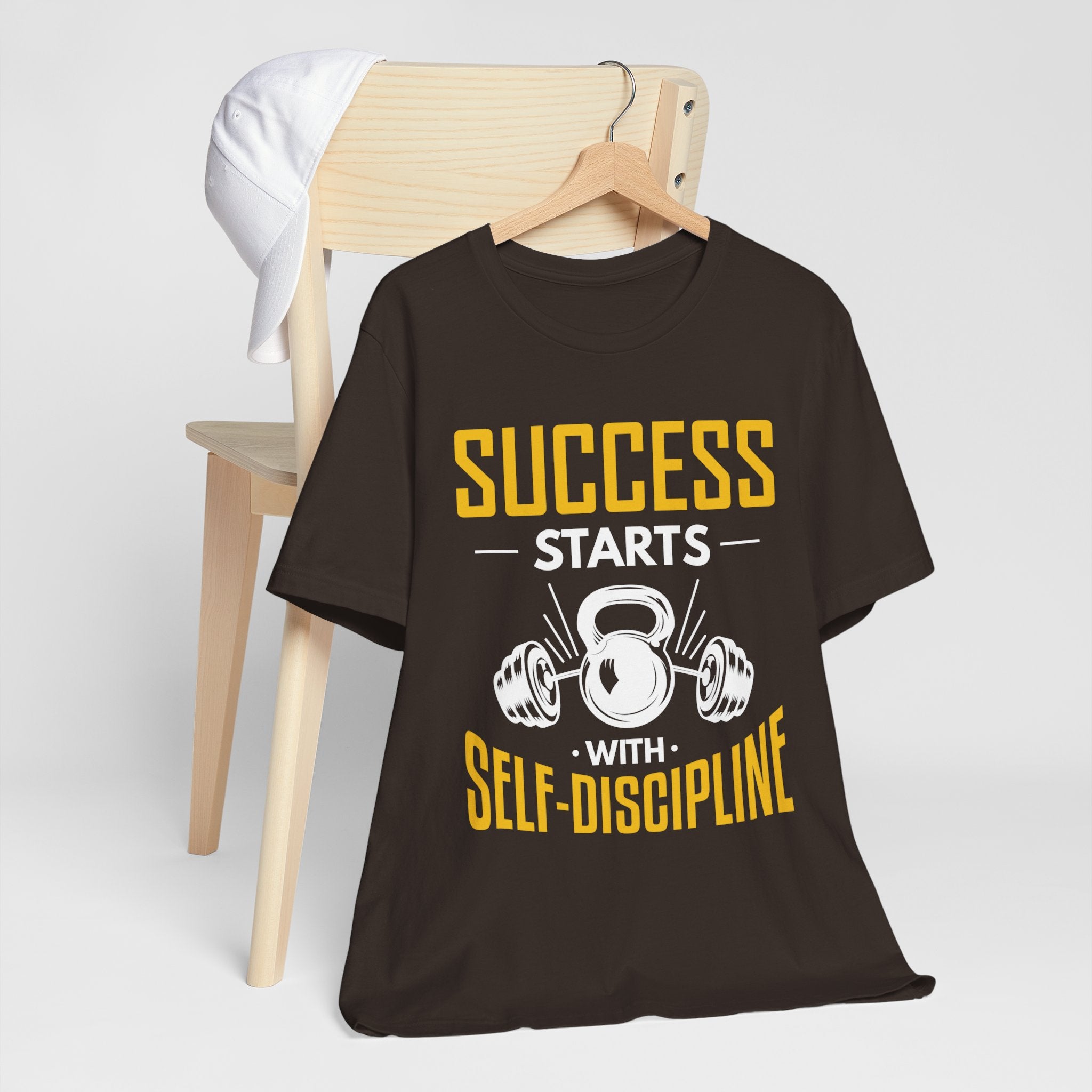 Le succès commence par le tee-shirt unisexe d’autodiscipline 