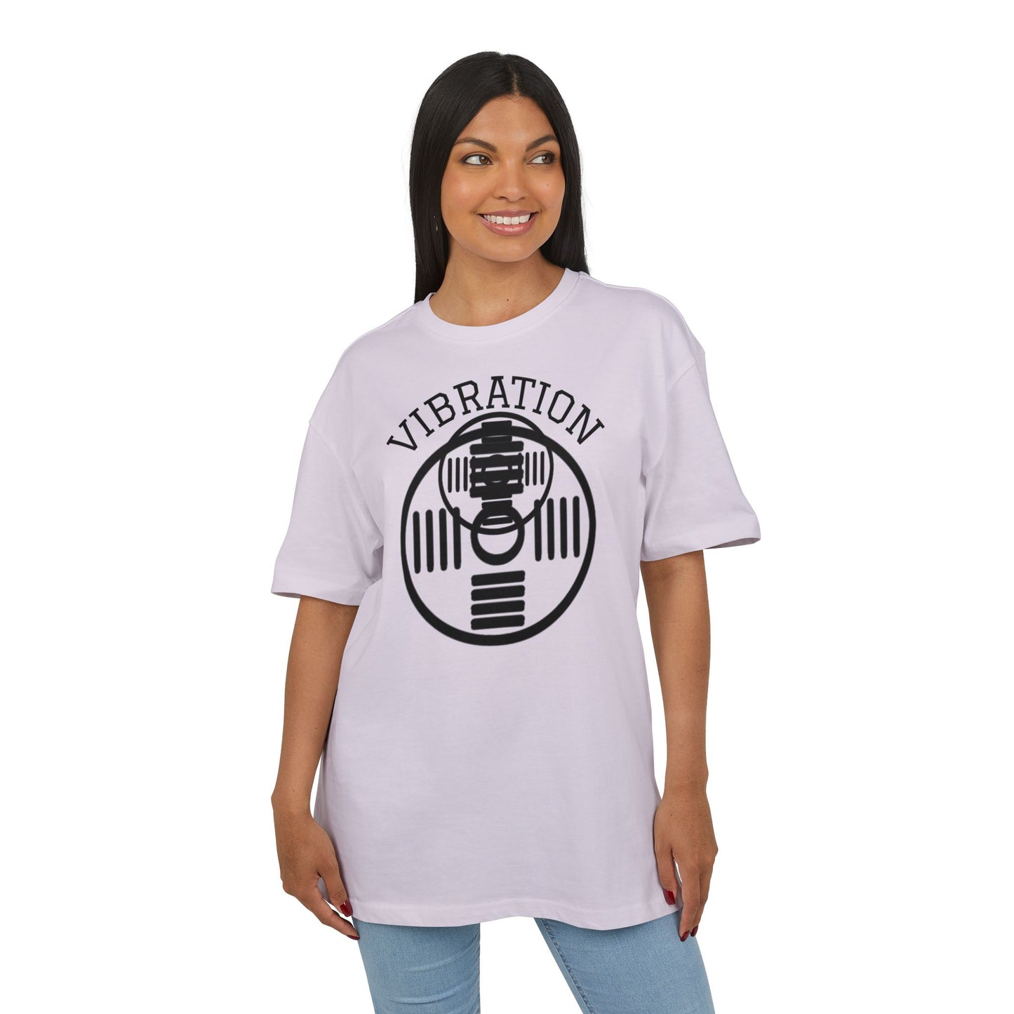 Unisex Vibration Oversized Tee | Comfortable Streetwear, Gym Apparel, Gift for Fitness Lovers, Casual Daily Wear, Graphic Tee
