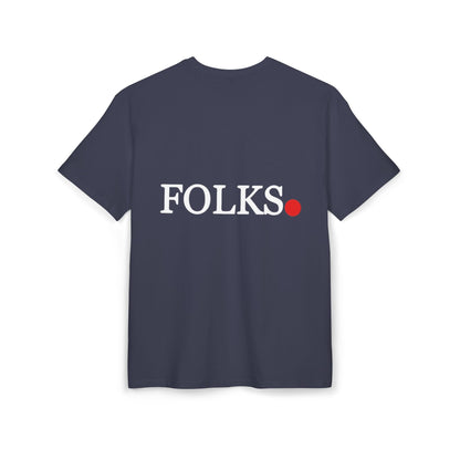 Oversized Tee with Bold Red Dot, Everyday Tee Printify