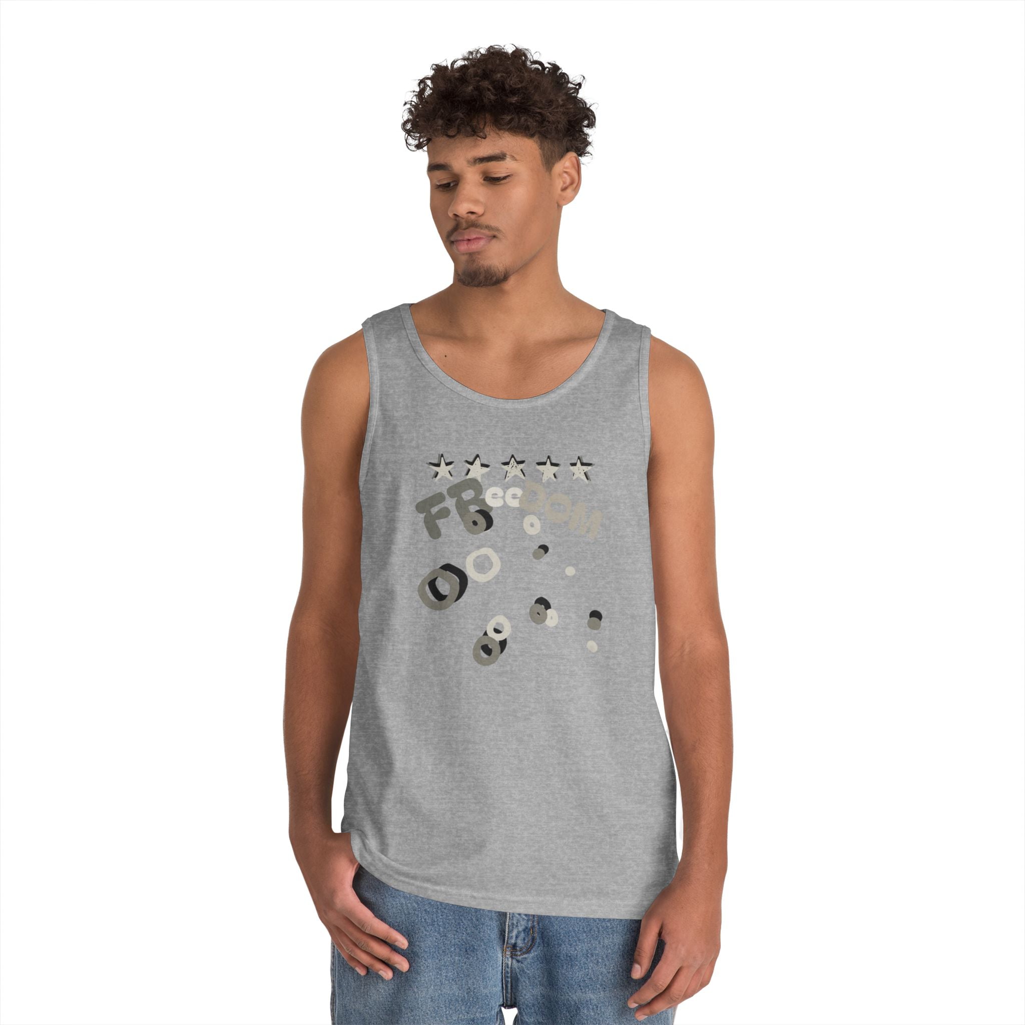 Heavy Cotton Tank Top-Freedom