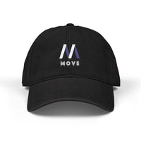 Embroidered Denim Hat - Move Design Printify
