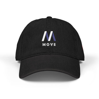 Embroidered Denim Hat - Move Design Printify