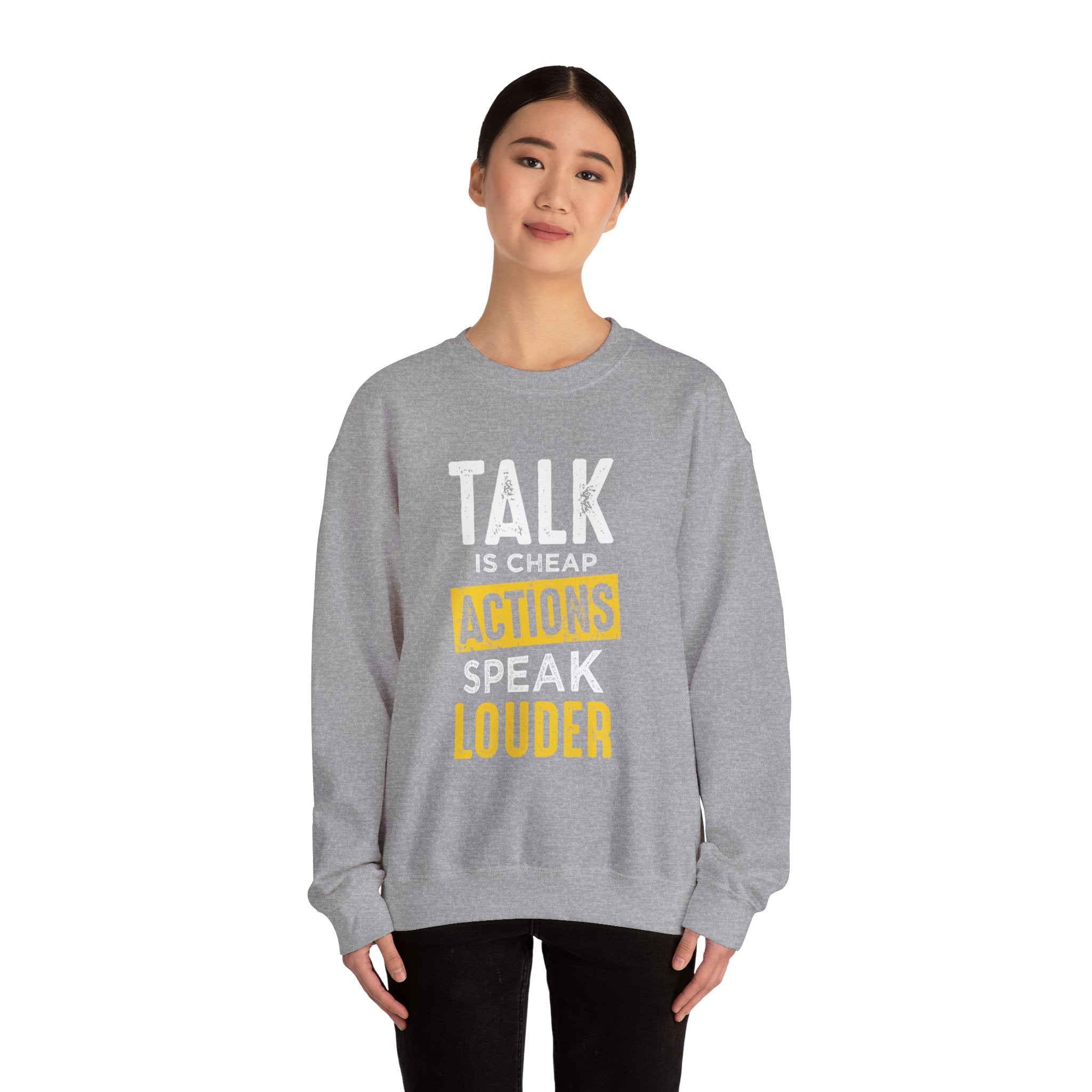 Parler, c’est des actions bon marché, parler plus fort, sweat-shirt unisexe 