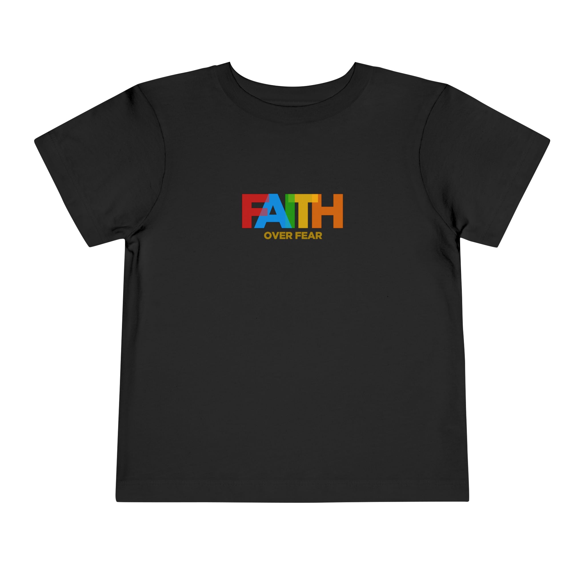 T-shirt pour tout-petits La foi sur la peur 