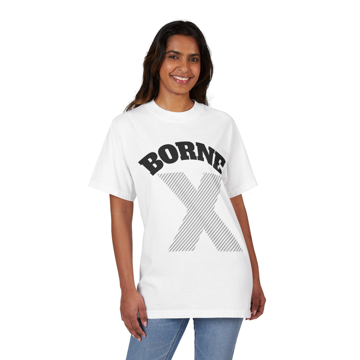 Unisex Drop-Shoulder T-Shirt with 'BORNE X' Design - Casual Everyday Wear, Gift for Friends, Birthday T-Shirt, Trendy Graphic Tee, [...]