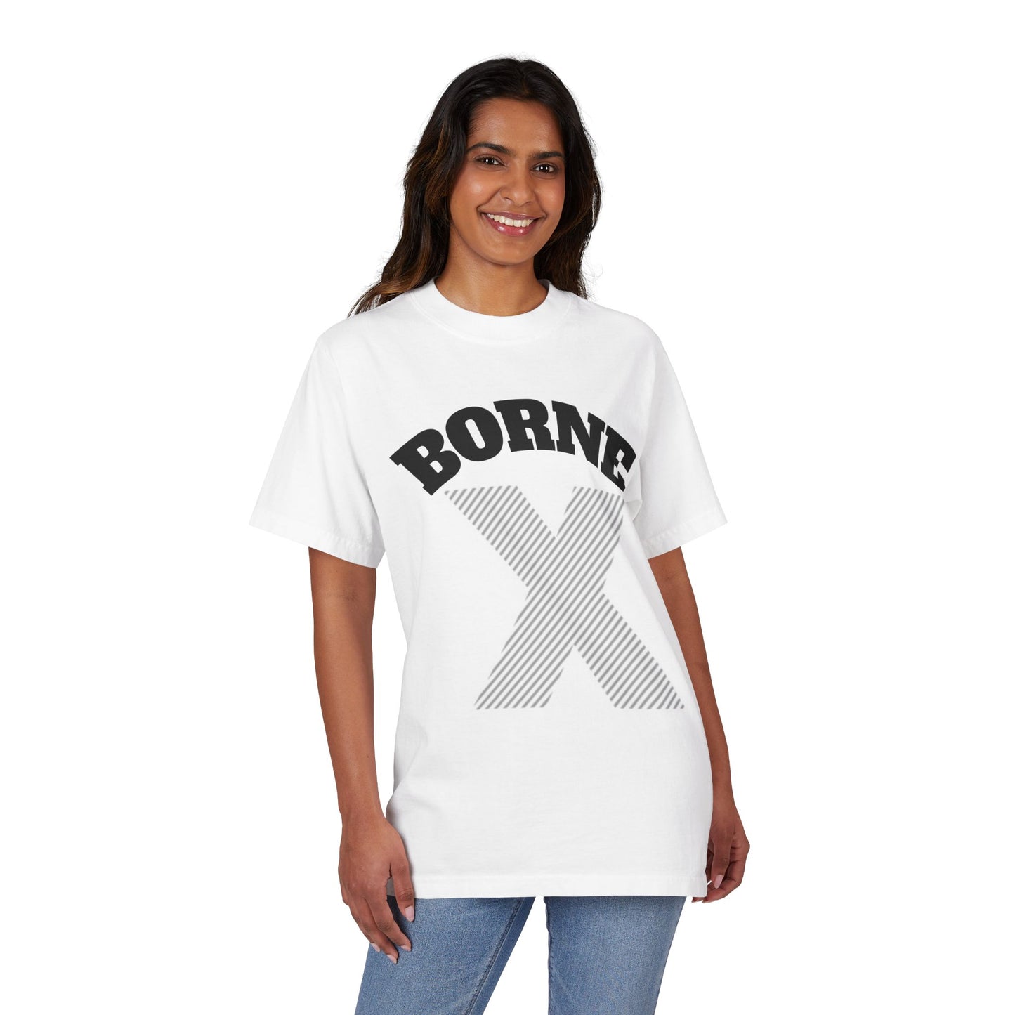 Unisex Drop-Shoulder T-Shirt with 'BORNE X' Design - Casual Everyday Wear, Gift for Friends, Birthday T-Shirt, Trendy Graphic Tee, [...]