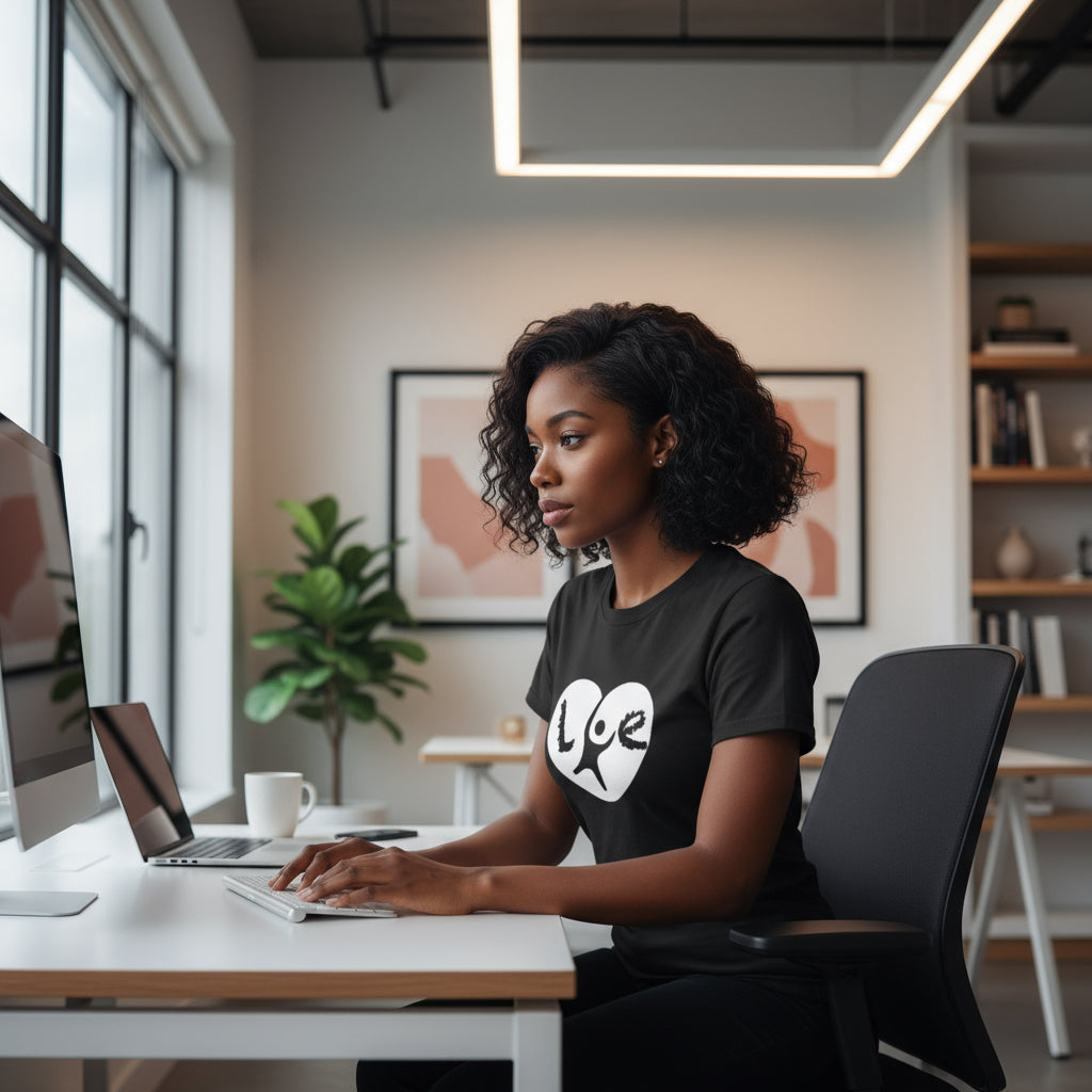 Heart Love Unisex Softstyle T-Shirt Printify