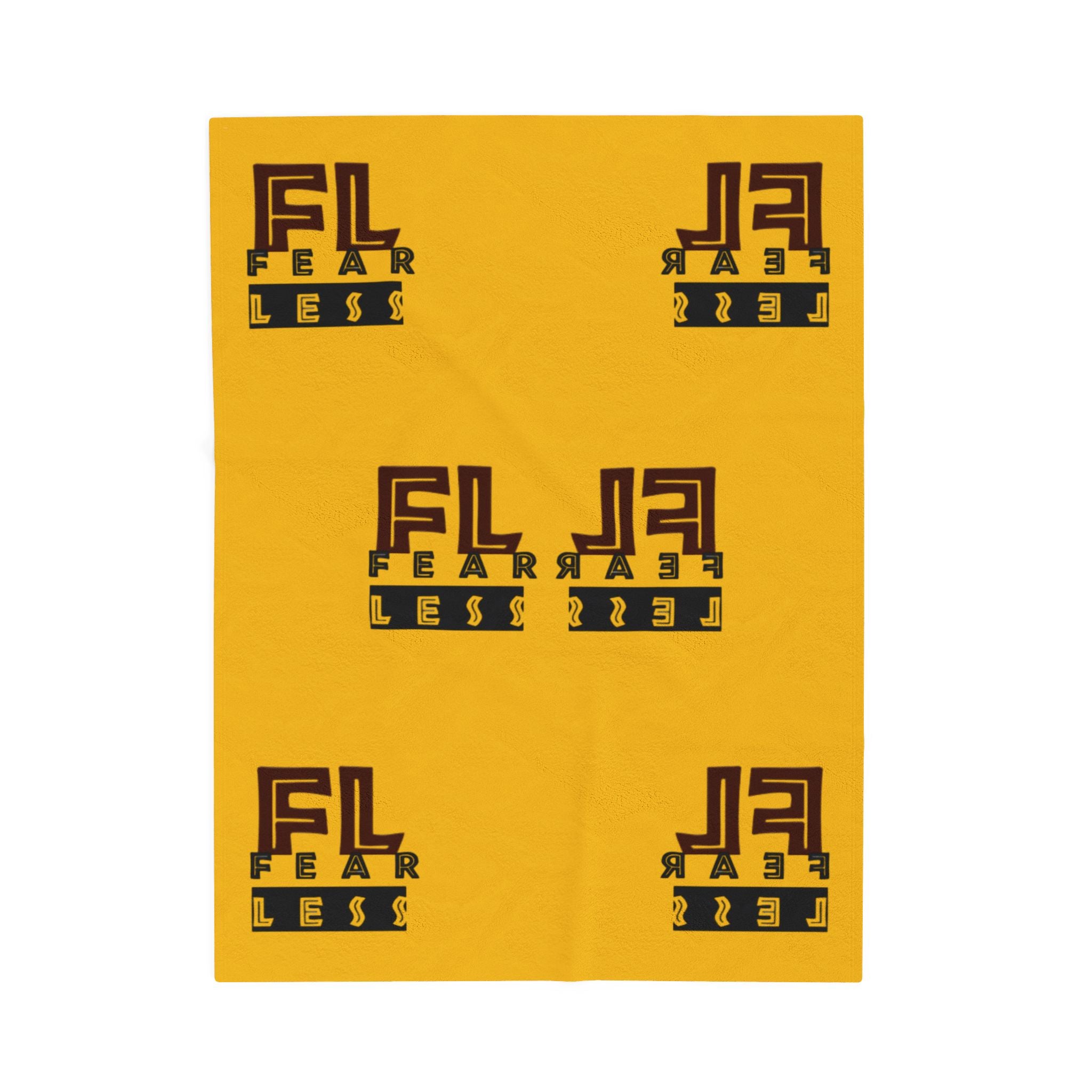 Fearless Velveteen Plush Blanket - Cozy and Inspirational Throw for Home Décor