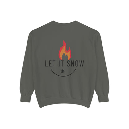 Let It Snow Unisex Garment-Dyed Sweatshirt
