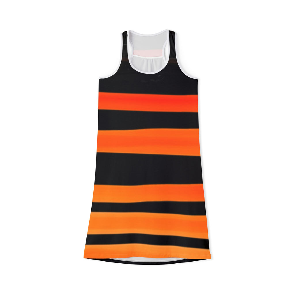 Vibrant Striped Women's Racerback Dress - Perfect for Summer and Festivals