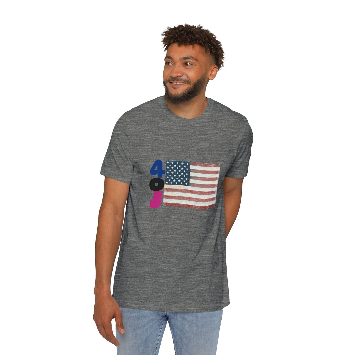 USA Flag Short-Sleeve T-Shirt, Patriotic Tee for Independence Day, Casual Wear, Gift for Veterans, Summer Style Printify