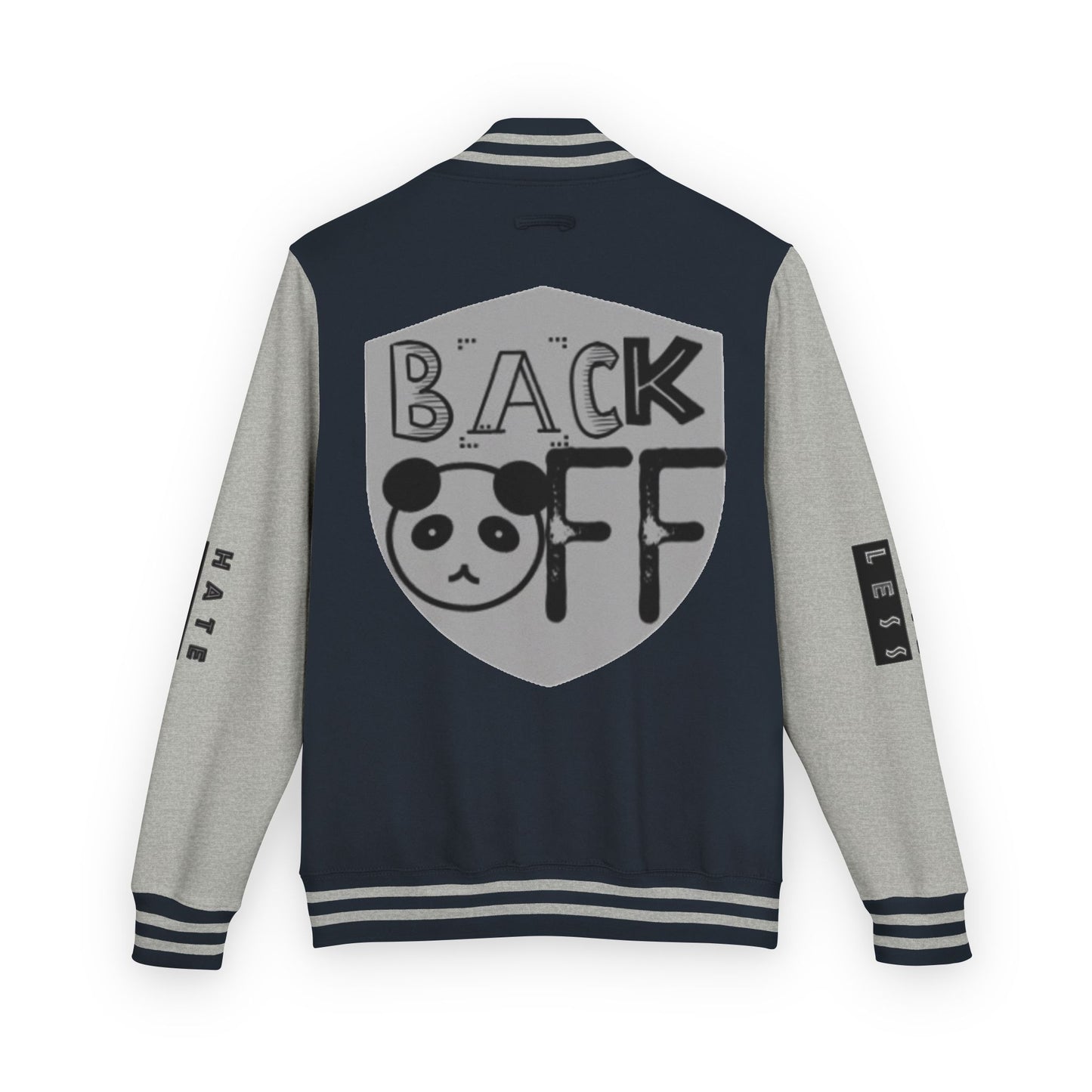 Unisex Heavyweight Letterman Jacket - Fun Panda Graphic Design