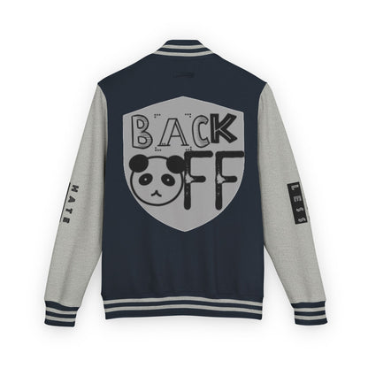 Unisex Heavyweight Letterman Jacket - Fun Panda Graphic Design