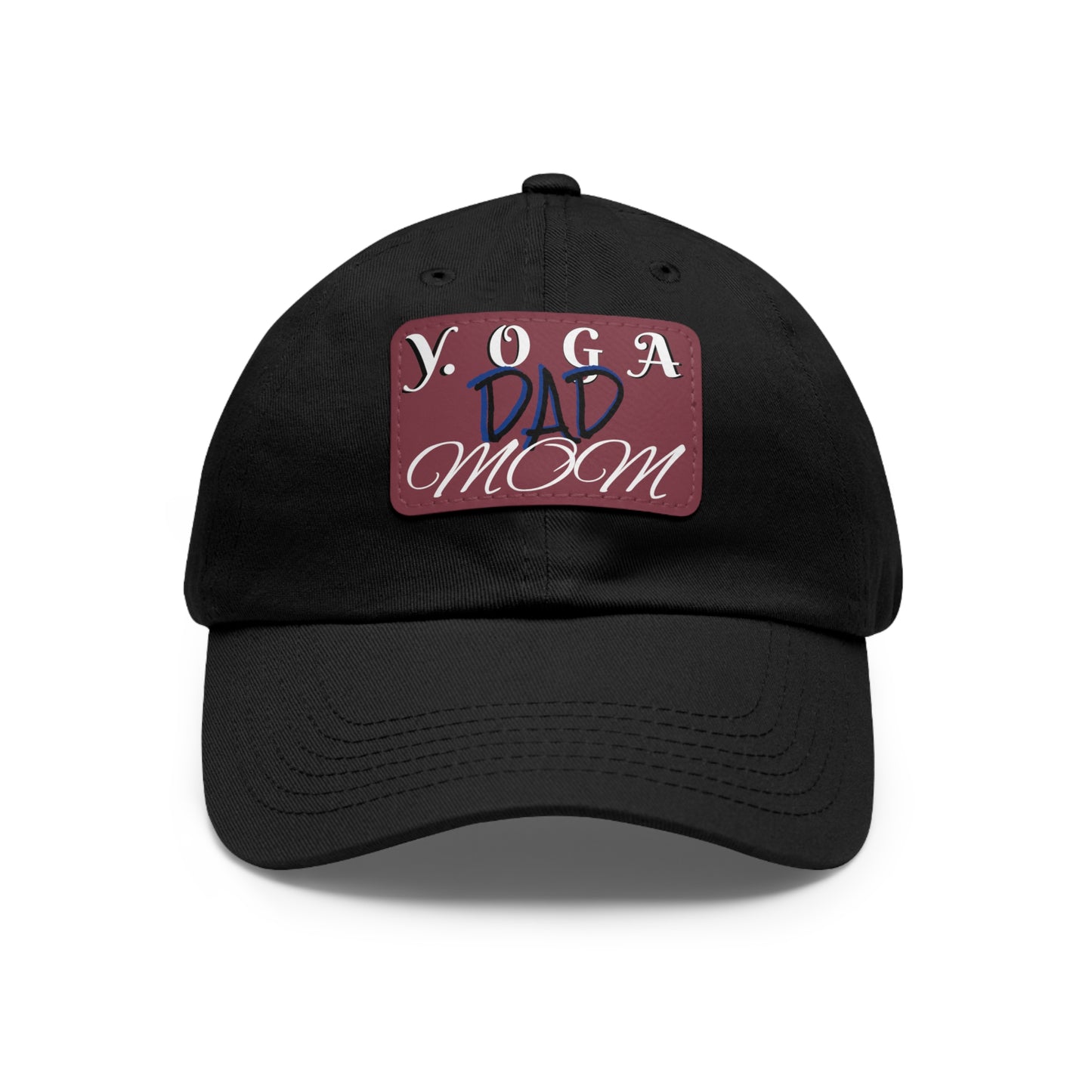 Yoga Dad Hat with Leather Patch - Casual Style for Active Parents