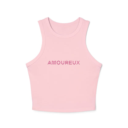 Amourös Micro Rib Racer Tank Top
