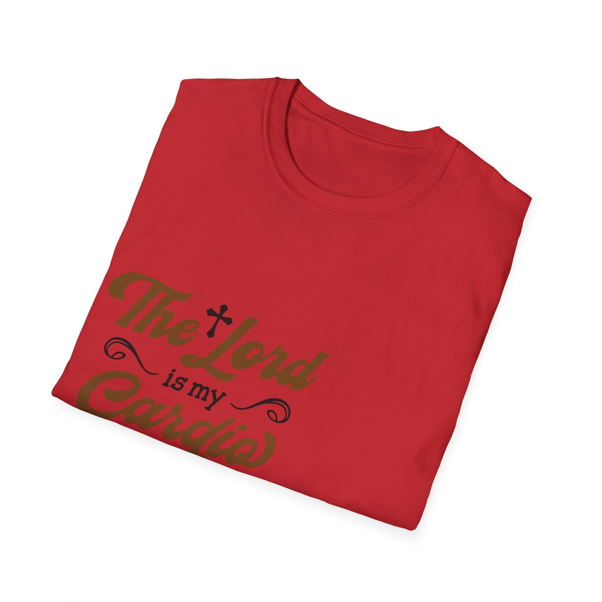 Faith-Inspired Unisex T-Shirt, The Lord is My Cardia, Christian Apparel, Spiritual Gift, Everyday Comfort Wear, Perfect for Church, [...] Printify