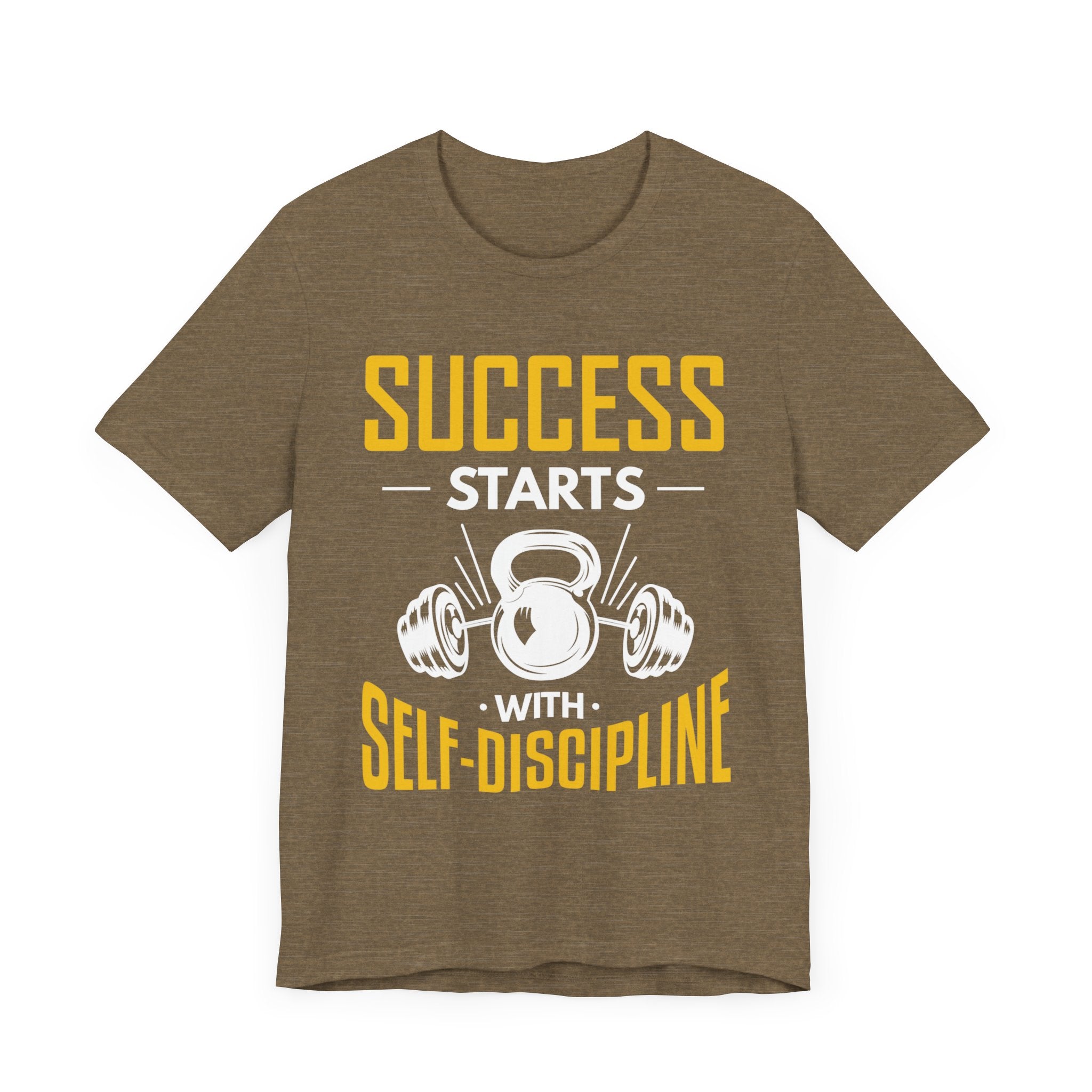 Le succès commence par le tee-shirt unisexe d’autodiscipline 