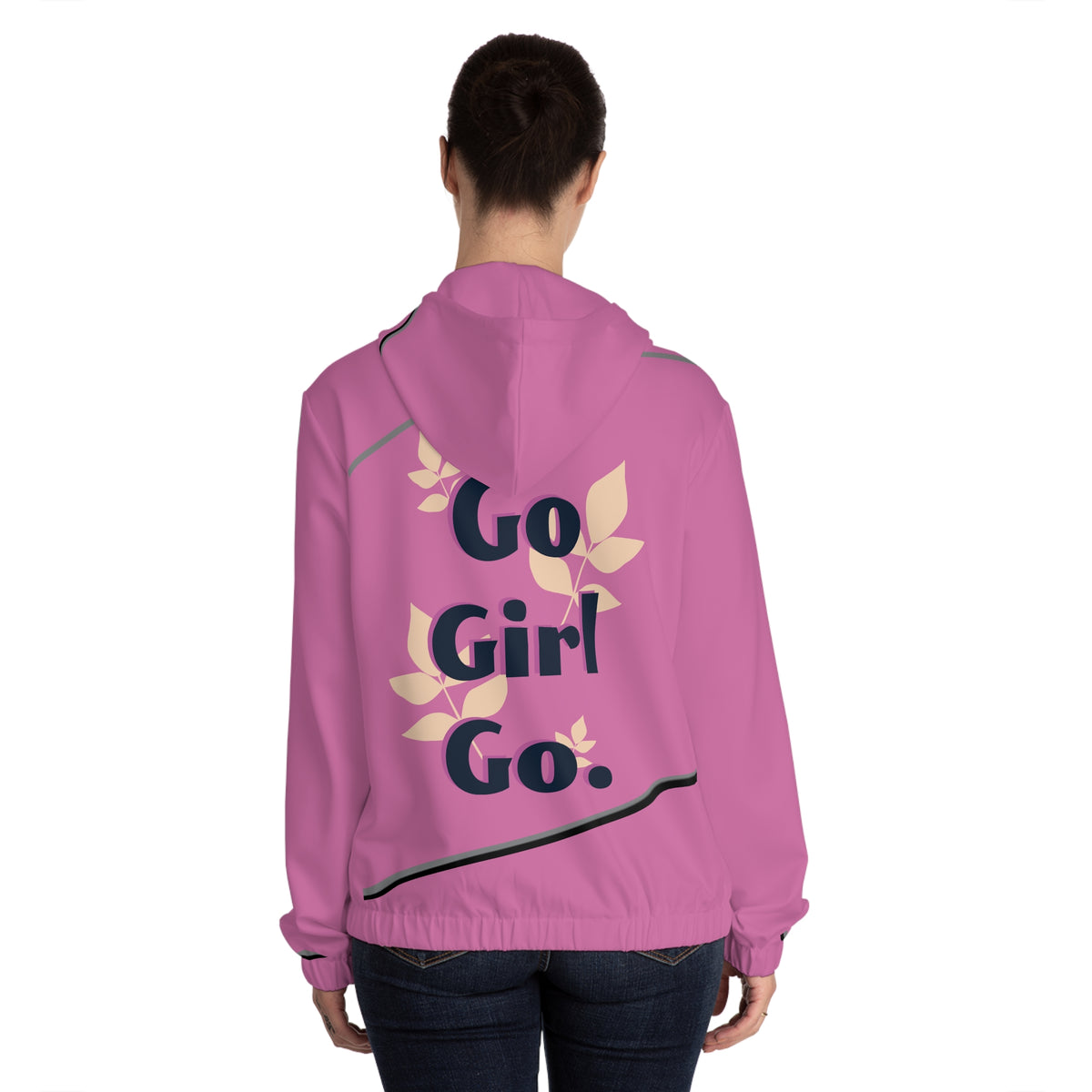 Women’s Full-Zip Hoodie ' Go Girl Go' Design