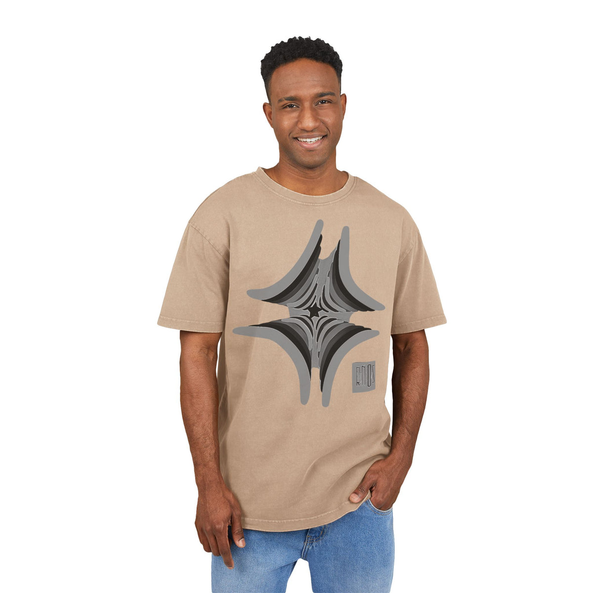 Unique Acid Washed Heavy Oversize Tee