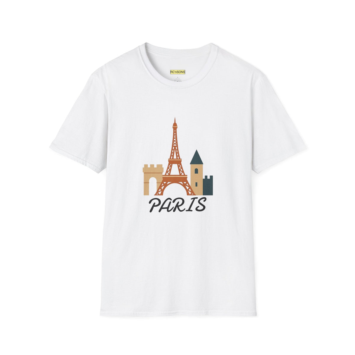 Paris Eiffel Tower Unisex T-Shirt, Travel Shirt, Vacation Tee, Parisian Style Apparel, Souvenir Clothing Printify