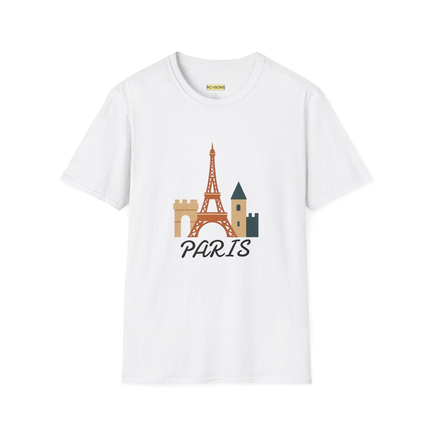 Paris Eiffel Tower Unisex T-Shirt, Travel Shirt, Vacation Tee, Parisian Style Apparel, Souvenir Clothing Printify