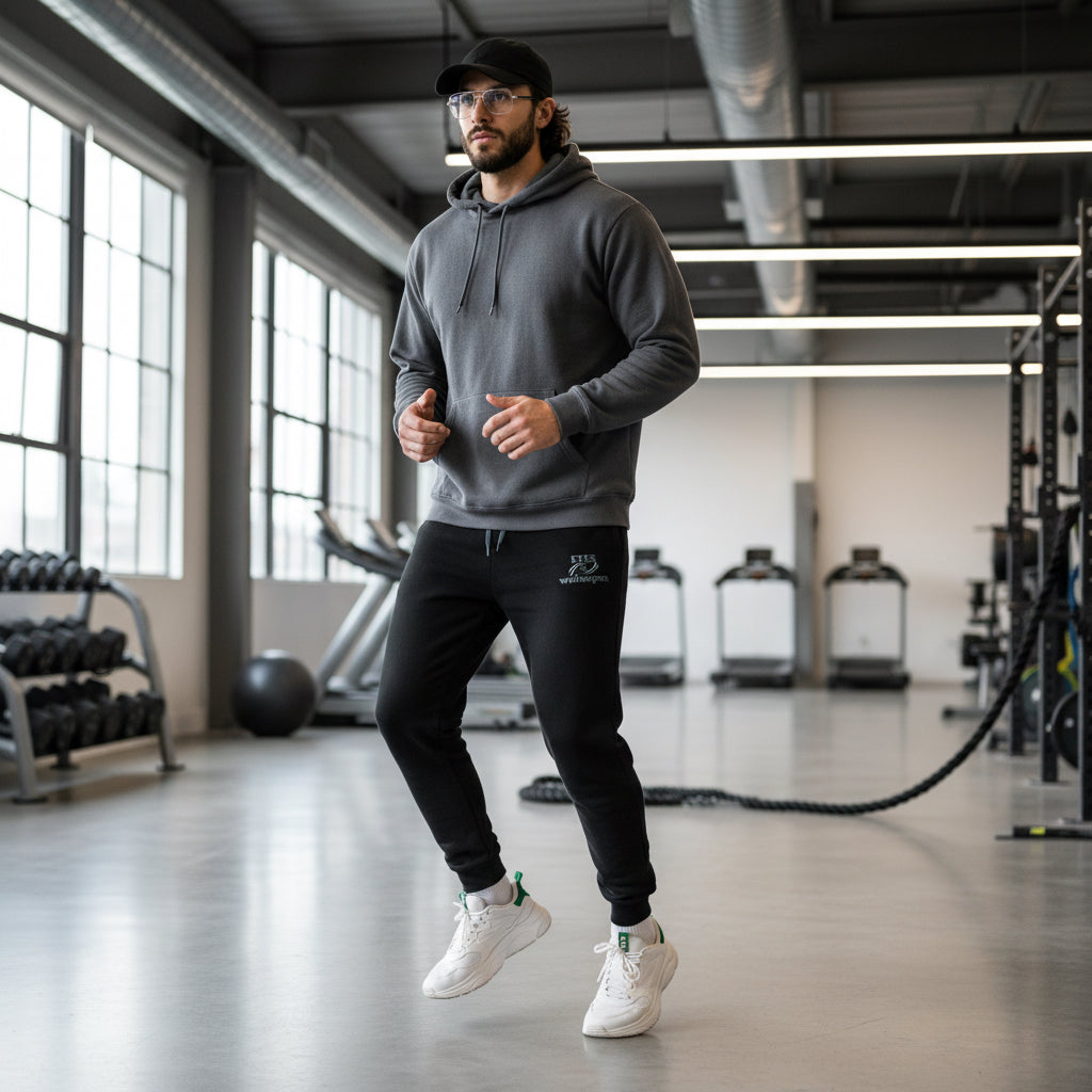 Cozy Unisex Embroidered Joggers for Everyday Comfort, Lounge Wear, Activewear, Athleisure, Gifts, Relaxation Printify