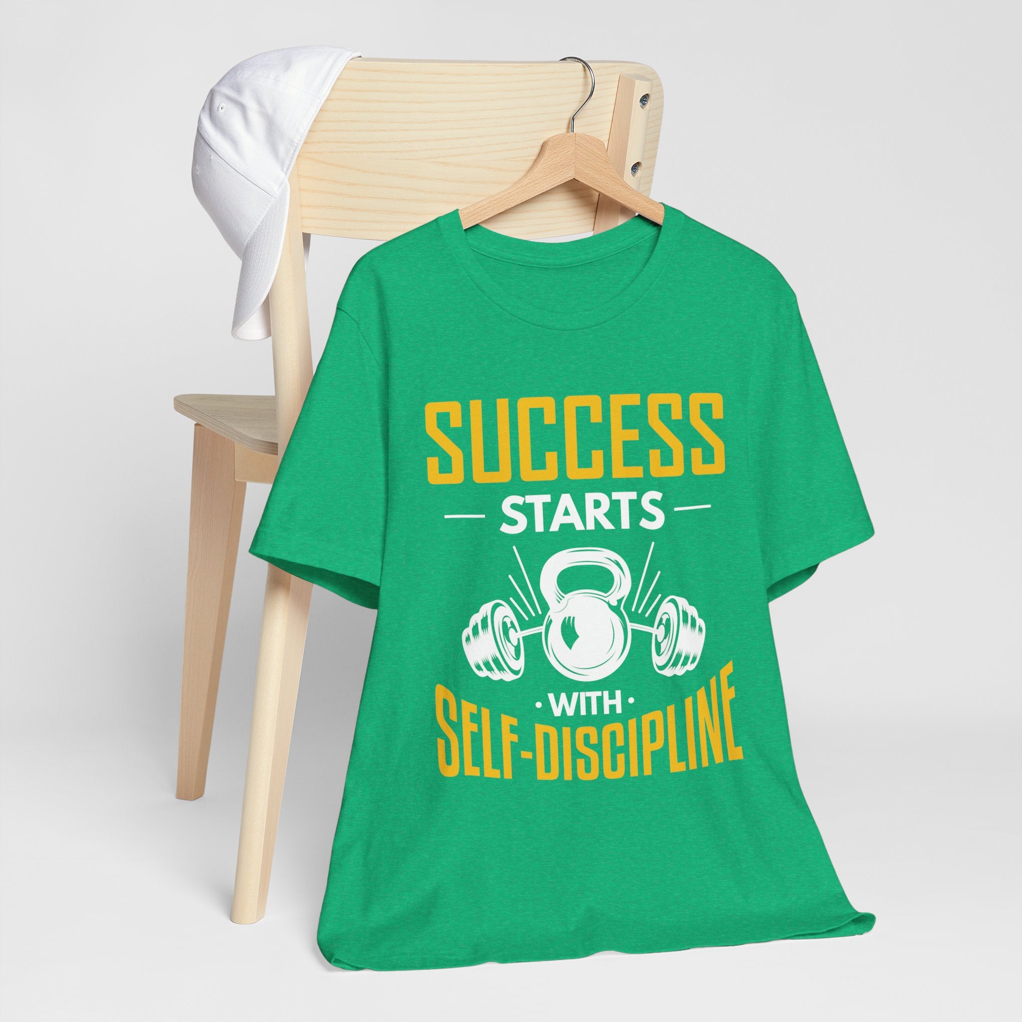 Le succès commence par le tee-shirt unisexe d’autodiscipline 