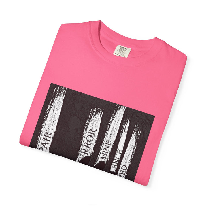 Garment-Dyed T-shirt, Unisex Black Graphic Tee, Motivational Shirt, Casual Streetwear, Perfect Gift for Friends Printify