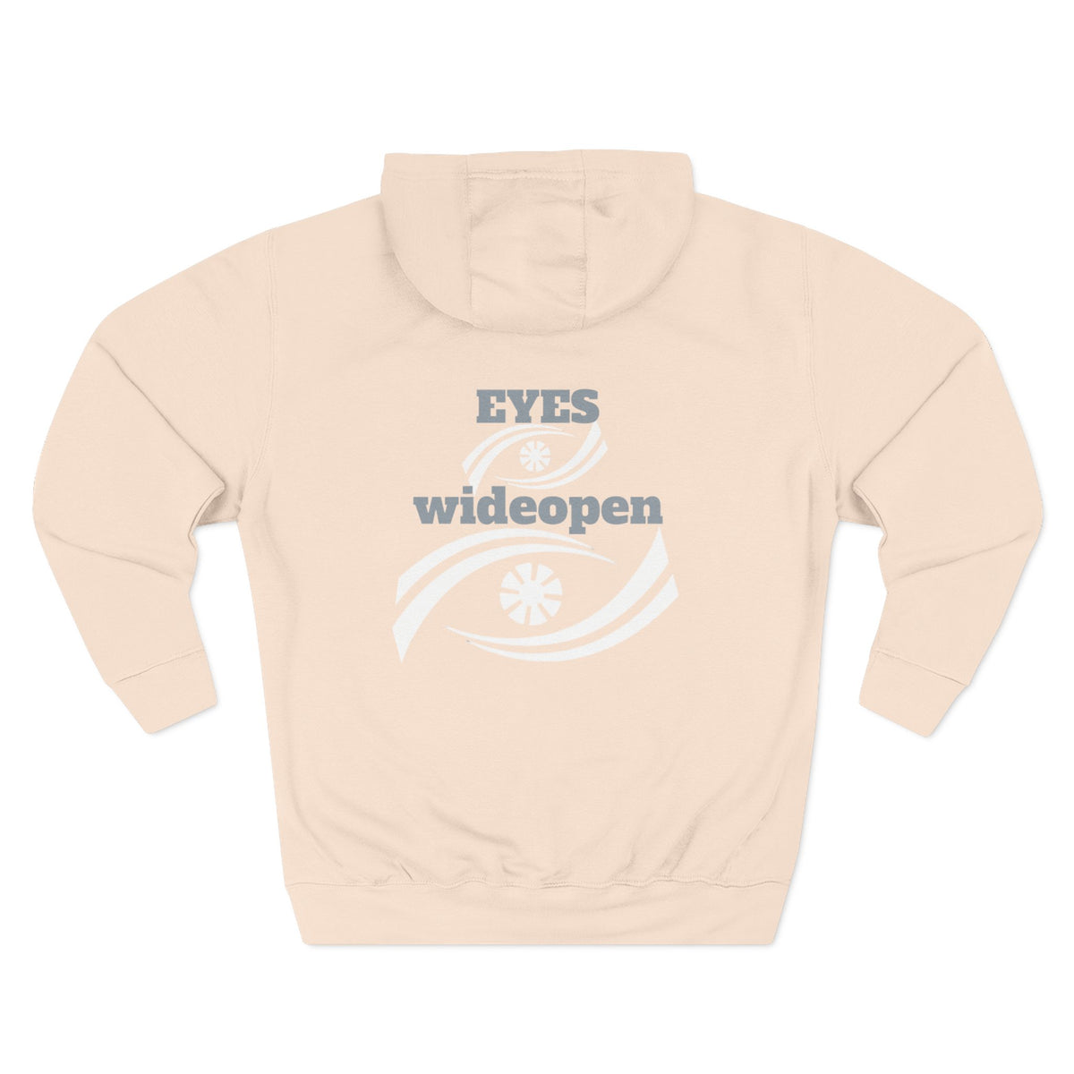 Fleece Hoodie, Cozy Warmth, Casual Style, Perfect for All Seasons, Gift for Friends, EYES wideopen Design