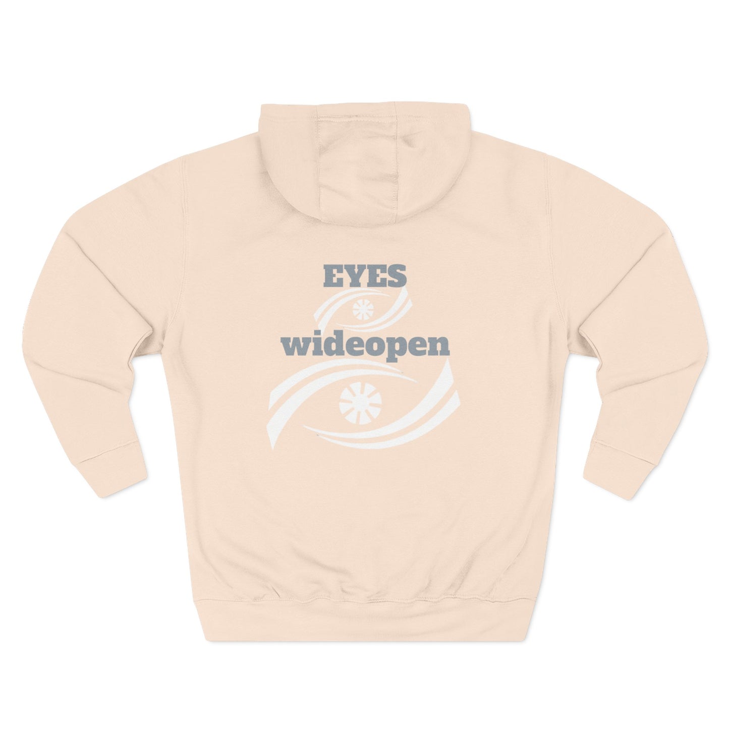 Fleece Hoodie, Cozy Warmth, Casual Style, Perfect for All Seasons, Gift for Friends, EYES wideopen Design