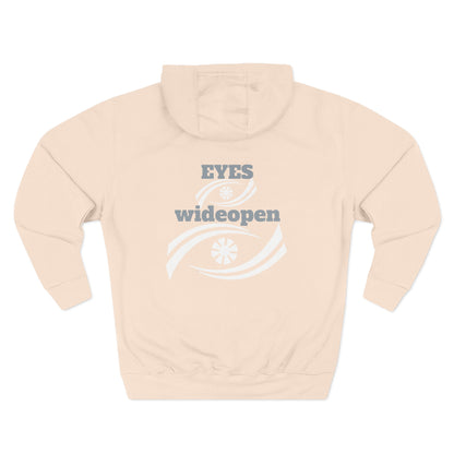 Fleece Hoodie, Cozy Warmth, Casual Style, Perfect for All Seasons, Gift for Friends, EYES wideopen Design